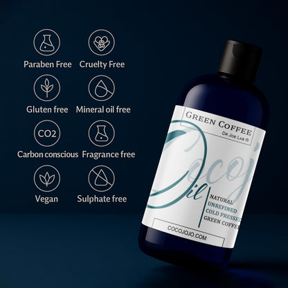 Dr Joe Lab Green Coffee Bean Oil – Pure, Cold-Pressed Carrier Oil for Skin, Hair & Nails