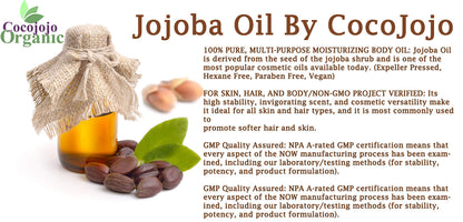 Dr Joe Lab Jojoba Oil 4 oz – Pure Cold-Pressed Jojoba for Hair, Skin & Nails