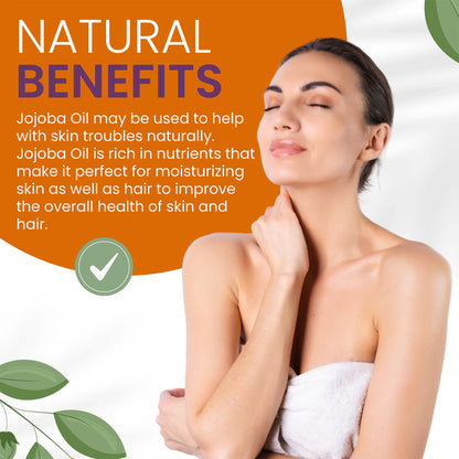 Dr Joe Lab Organic Jojoba Oil – Cold-Pressed 32oz for Hair & Skin