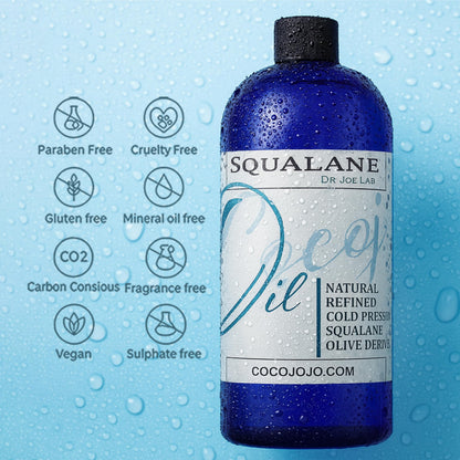 Dr Joe Lab Squalane Oil for Face - Organic Cold-Pressed Olive-Derived Squalane, 32 oz