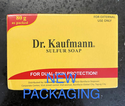 Lot of 4 Dr. Kauffman Medicated Sulfur Soap | 4 Bars of Sulfur Zinc Oxide Soap