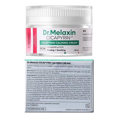 Dr. Melaxin Cicapilin Calming Cream – Cooling Niacinamide Moisturizer 50 ml