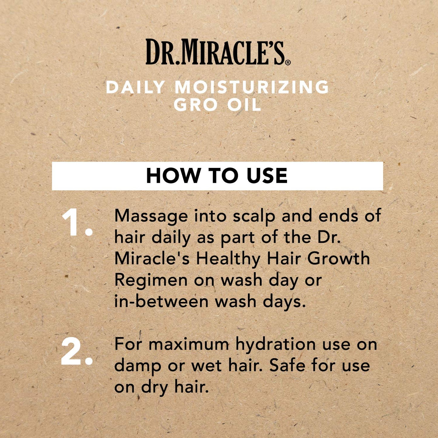 Dr. Miracle's Daily Moisturizing Gro Oil – Vitamins A D E, Avocado & Aloe | Hair Growth & Scalp Treatment (4 oz, Pack of 3)