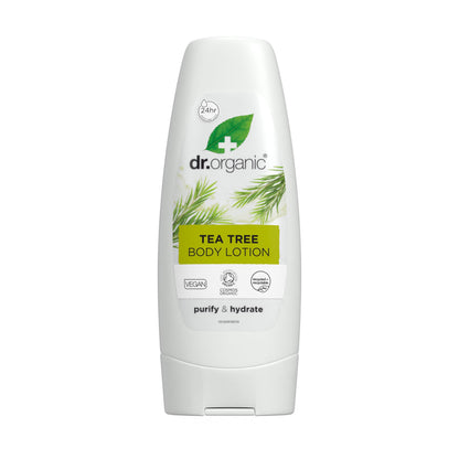 Dr. Organic Tea Tree Skin Lotion – Lightweight, Non-Greasy Moisturizer (6.8 fl oz)