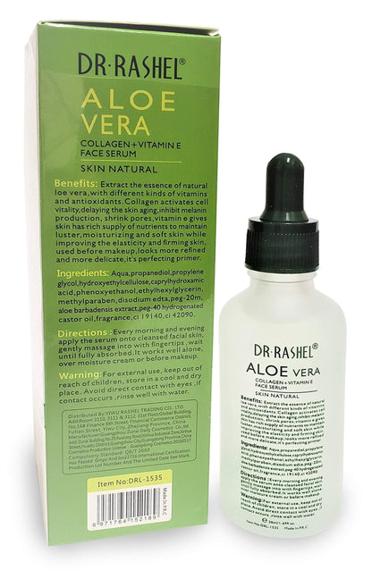 Dr Rashel Aloe Vera Collagen + Vitamin E Serum | Hydration, Firmness & Glow (1.69 oz)