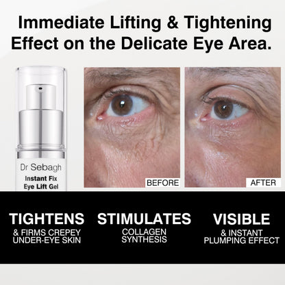 Dr Sebagh Instant Fix Eye Lift Gel – Fast-Absorbing Under-Eye Moisturizer for Dark Circles