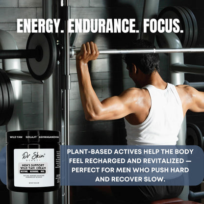 Dr Skin BEAUTY Men's Wild Yam Cream – Hormone Balance, Energy & Endurance