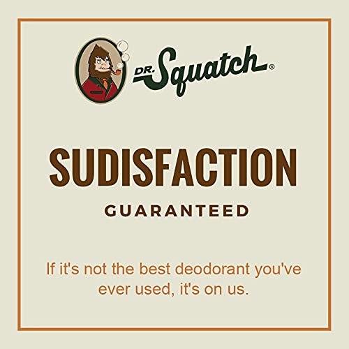 Dr. Squatch Natural Deodorant for Men - Aluminum-Free Pine Tar 2.65 oz