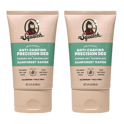 Dr. Squatch Whole Body Deodorant for Men - Rainforest Rapids 2-Pack (3.4 oz)
