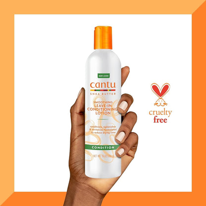 Dr Teal's Cantu Smoothing Leave-In Conditioning Lotion with Shea Butter – 10 oz