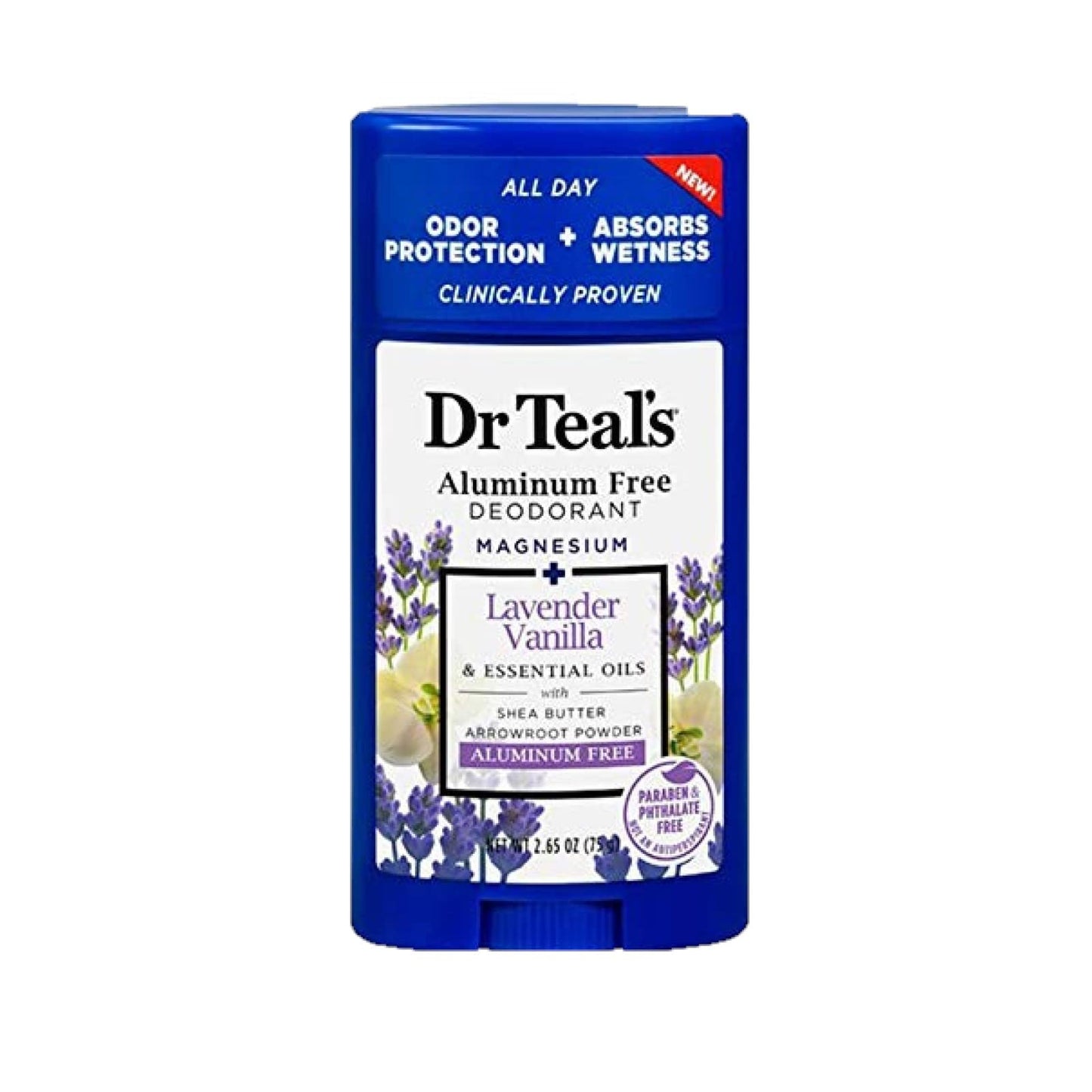 Dr Teal's Deodorant Variety Gift Set (2 Pack) – Vanilla Lavender & Rose & Milk, 2.65 oz Each