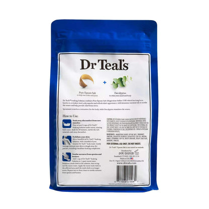 Dr Teal's Epsom Salt Bath Gift Set – Eucalyptus & Spearmint + Coconut Oil (2x3lb)