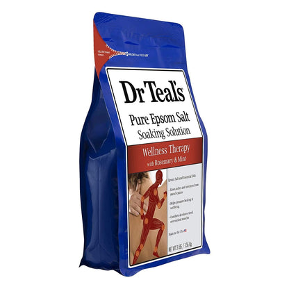 Dr Teal's Epsom Salt Bath Combo Pack (6 lbs) – Lavender & Wellness Therapy with Rosemary & Mint