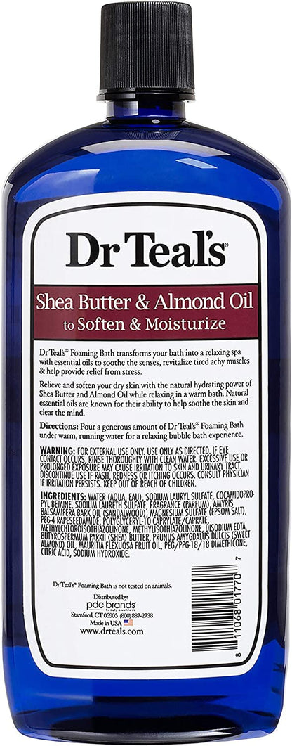 Dr Teal's Foaming Bath Variety Gift Set (2 Pack) – Soothe & Sleep Lavender + Moisturizing Shea Butter & Almond Oil