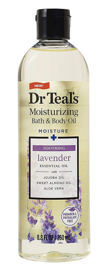Dr Teal's Bath & Body Oil Variety Gift Set (2 Pack, 8.8oz Each) – Lavender & Eucalyptus Spearmint