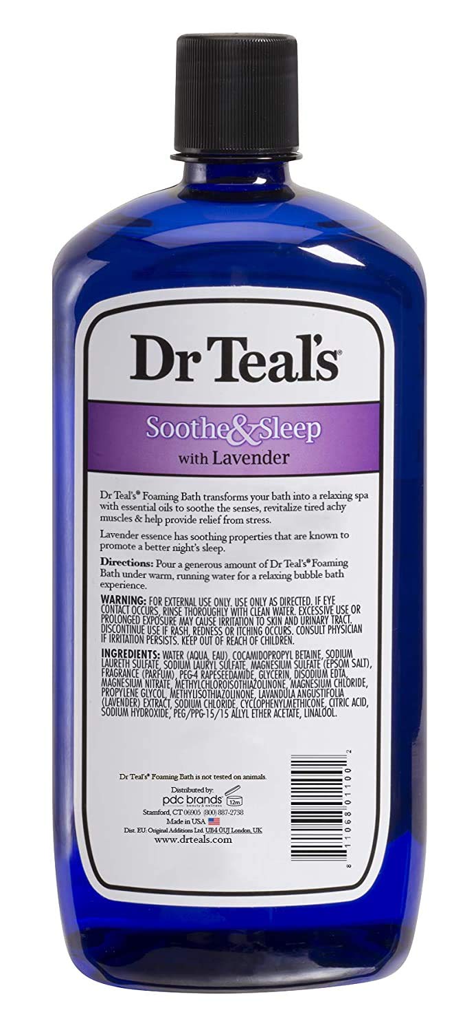 Dr Teal's Foaming Bath Variety Gift Set (2-Pack, 68 oz) – Lavender Soothe & Sleep + Eucalyptus Spearmint Relax & Relief