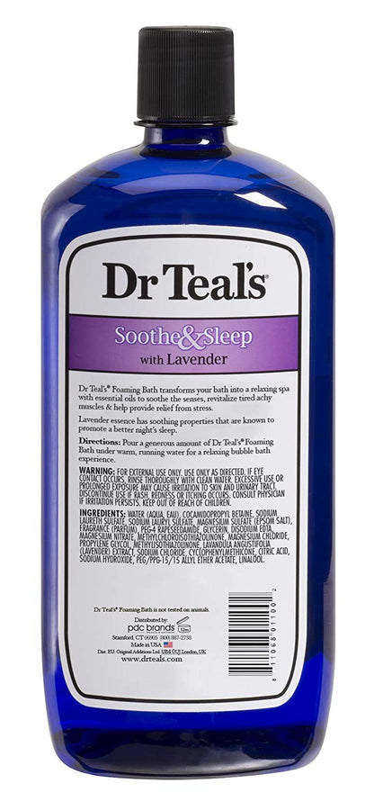 Dr Teal's Foaming Bath Variety Gift Set (2-Pack, 68 oz) – Lavender Soothe & Sleep + Eucalyptus Spearmint Relax & Relief