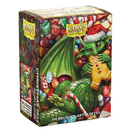 Dragon Shield - Brushed Art Standard Size Sleeves 100pk - Christmas 2024