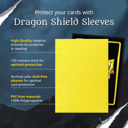Dragon Shield Sleeves Classic Blue (100) – 63×88 mm, 120 μm, Archival Safe