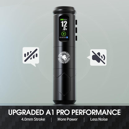 Dragonhawk A1 Pro Tattoo Kit – Cordless Pro Pen, 2000mAh, Beginner Friendly