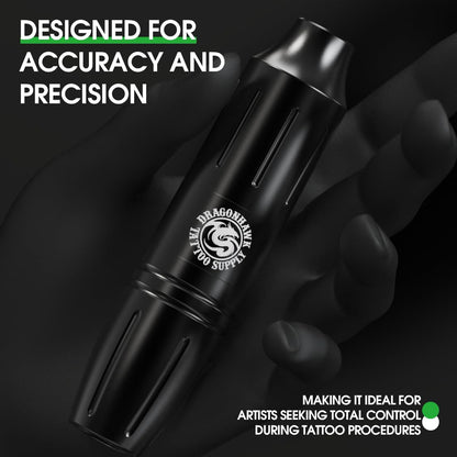 Dragonhawk S11 Cordless Tattoo Kit – Tattoo Pen with Battery Power Supply