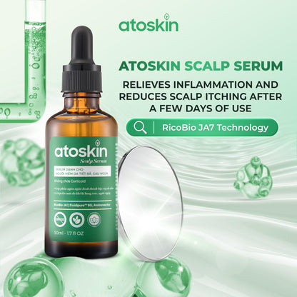 dr.atoskin Scalp Serum (3 Pack) for Seborrheic Dermatitis – Botanical Extracts, Zinc PCA & Aquaxyl