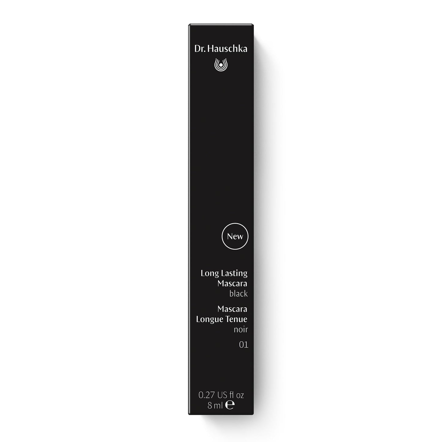 Dr. Hauschka Long Lasting Mascara 01 Black – Smudge-Proof, Water-Resistant, Lengthening & Defining (0.27 fl oz)