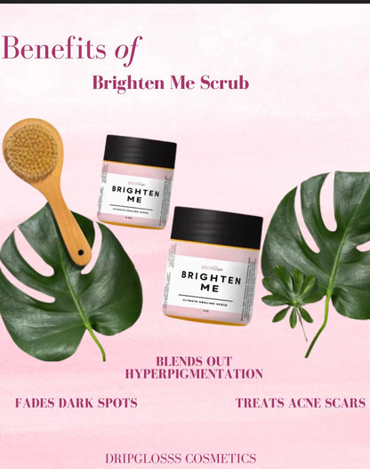Dripglosss Brighten Me Scrub – Turmeric Sugar Scrub for Bikini Line & Inner Thighs (8 oz)