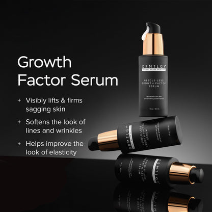 DRMTLGY Needle-less Growth Factor Serum | Multi-Peptide & Hyaluronic Acid for Firming