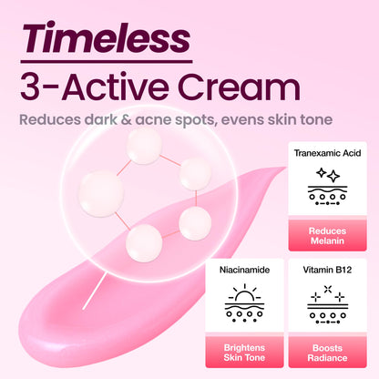 Dr.Percent Dark Spot 24% Correcting Pink Glow Cream — Tranexamic Acid 6%, Niacinamide 5%