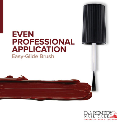 Dr.'s Remedy Enriched Nail Polish: Non-Toxic, 24-Free, Doctor-Formulated – BALANCE Brick Red