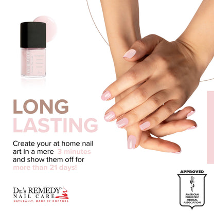 Dr.'s Remedy Enriched Nail Polish - Non-Toxic, All-Natural, Doctor Formulated - Petal Pink