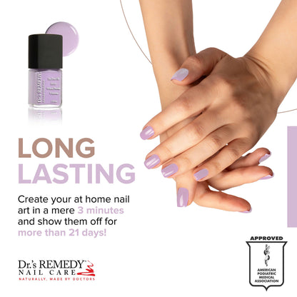 Dr.'s Remedy Enriched Nail Polish Lilac – Doctor-Formulated, 24-Free, Non-Toxic