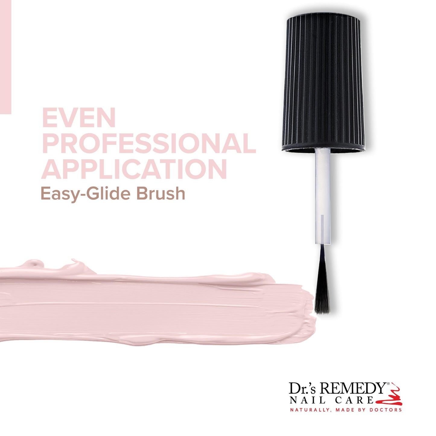 Dr.'s Remedy Enriched Nail Polish - Non-Toxic, All-Natural, Doctor Formulated - Petal Pink