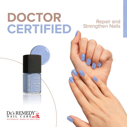 Dr.'s Remedy Enriched Nail Polish – Non-Toxic, All Natural, 24-Free, Periwinkle