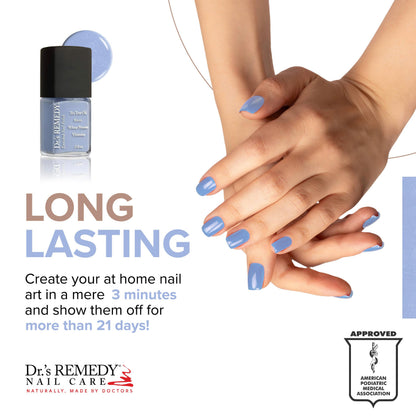 Dr.'s Remedy Enriched Nail Polish – Non-Toxic, All Natural, 24-Free, Periwinkle