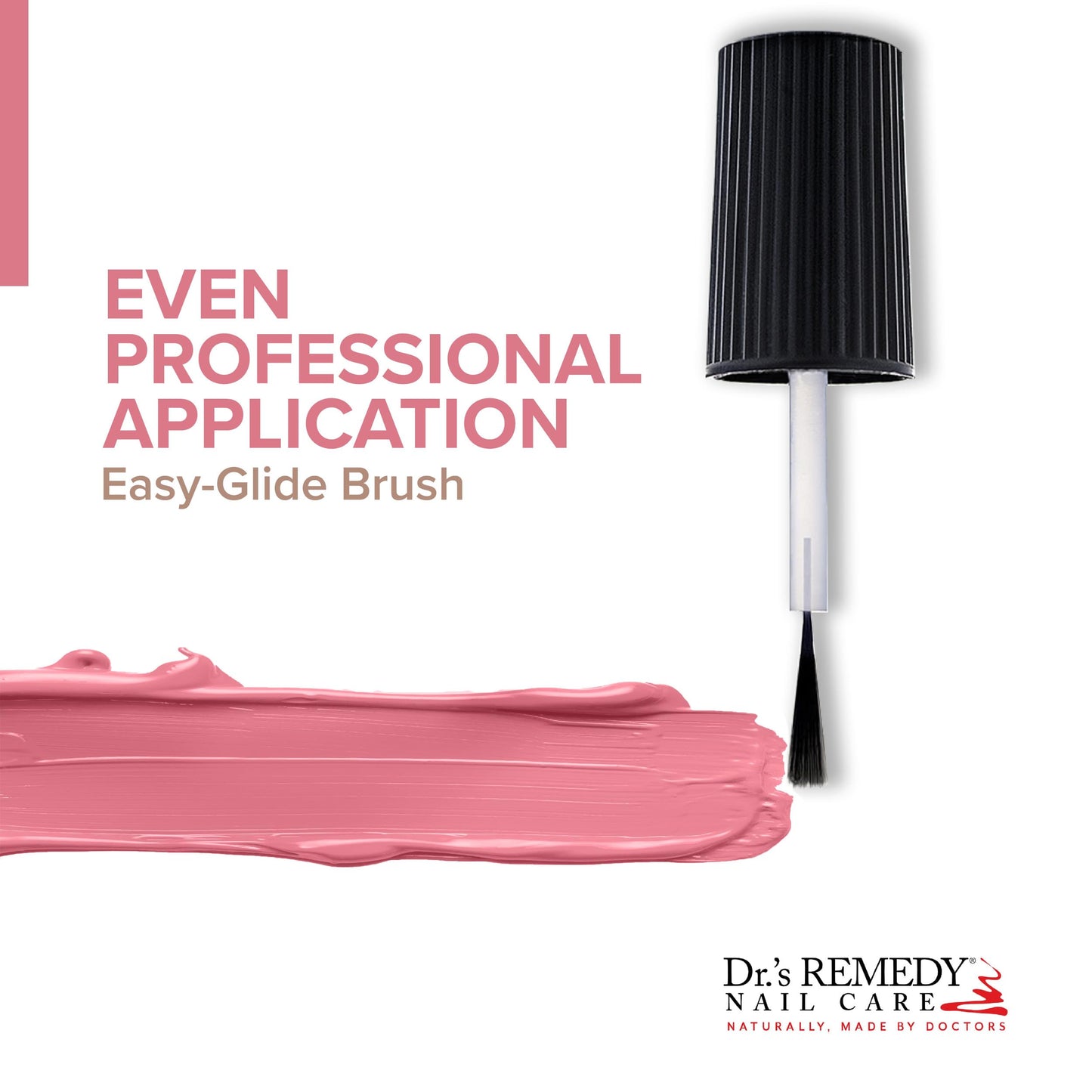 Dr.'s Remedy Enriched Nail Polish Serene Salmon – Non-Toxic, All-Natural, 24-Free