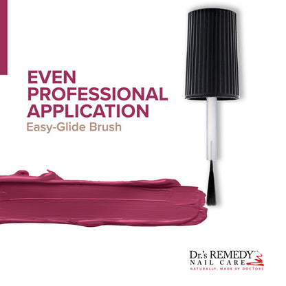 Dr.’s Remedy Enriched Nail Polish – Non-Toxic, 24-Free, Doctor-Formulated in HOPEFUL Hot Pink