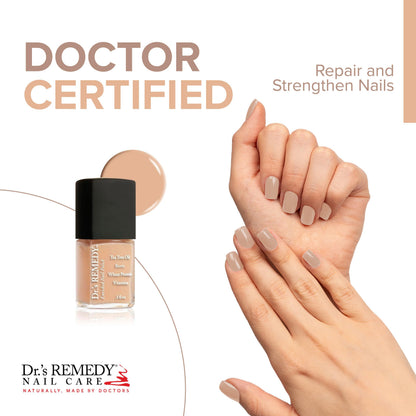Dr.'s Remedy Enriched Nail Polish PURITY Peach – Non-Toxic, All Natural, Doctor-Formulated