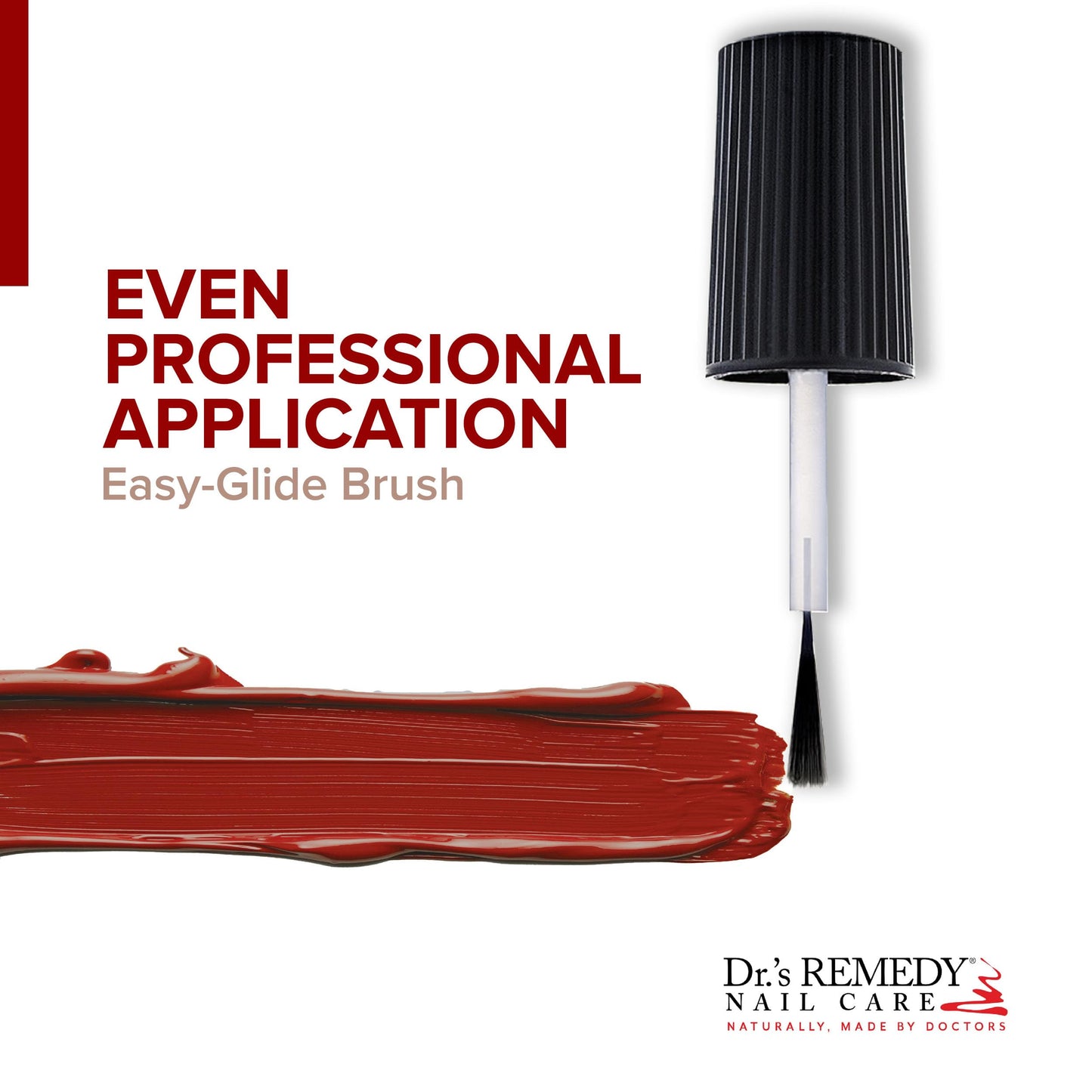 Dr.’s Remedy Enriched Nail Polish – 24-Free, Doctor-Formulated RESCUE Red