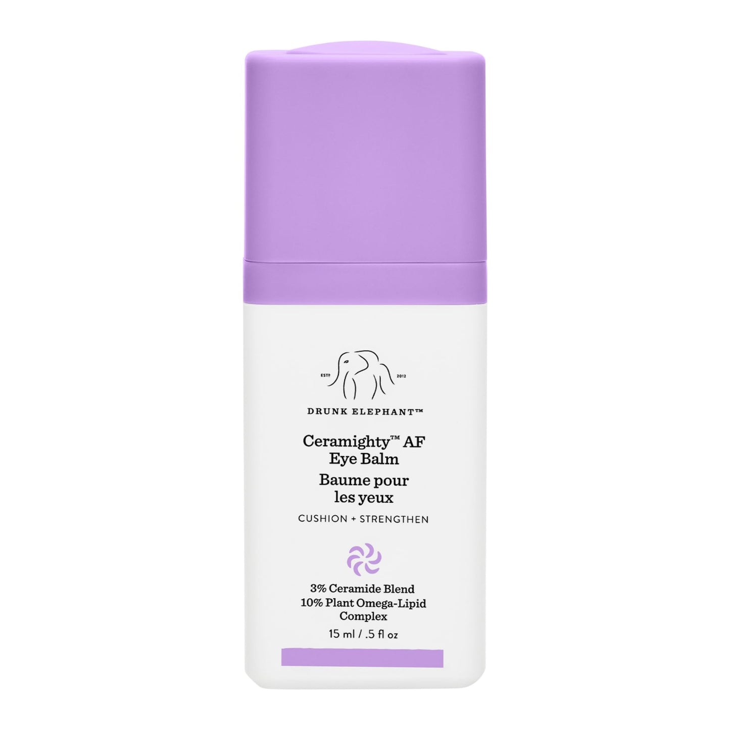Drunk Elephant Ceramighty AF Eye Balm – Moisturizing Eye Cream (15 ml) + Deluxe Lala Retro Whipped Cream Sample (5 ml)