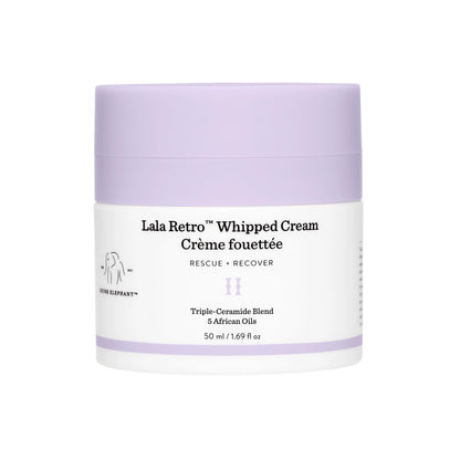 Drunk Elephant Lala Retro Whipped Cream – 50 ml / 1.69 fl oz | Ceramide Moisturizer
