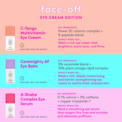 Drunk Elephant C-Tango Eye Cream with Deluxe Sample – Vitamin C & Peptides