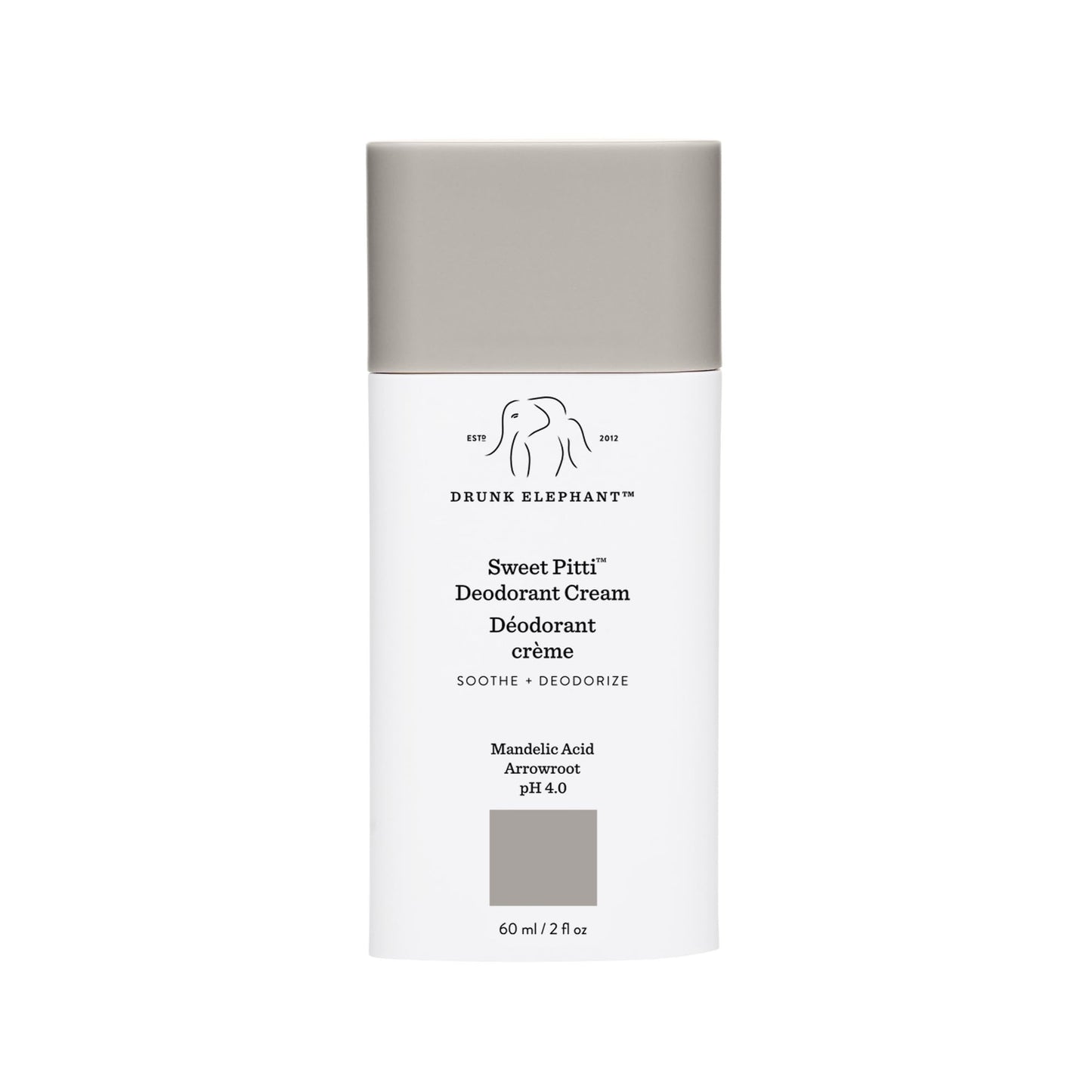 Drunk Elephant Sweet Pitti Deodorant Cream — Baking Soda & Aluminum-Free Underarm Care (60 ml)