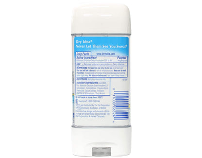 Dry Idea Advanced Dry Clear Gel Antiperspirant & Deodorant – Powder Fresh, 3 oz (Pack of 4)