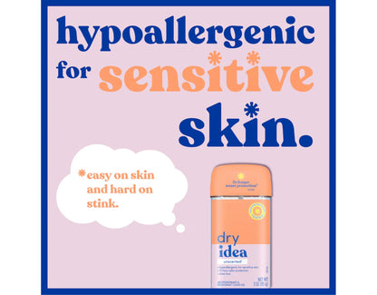Dry Idea Clear Unscented Gel Antiperspirant Deodorant — 3 Oz, Pack of 3