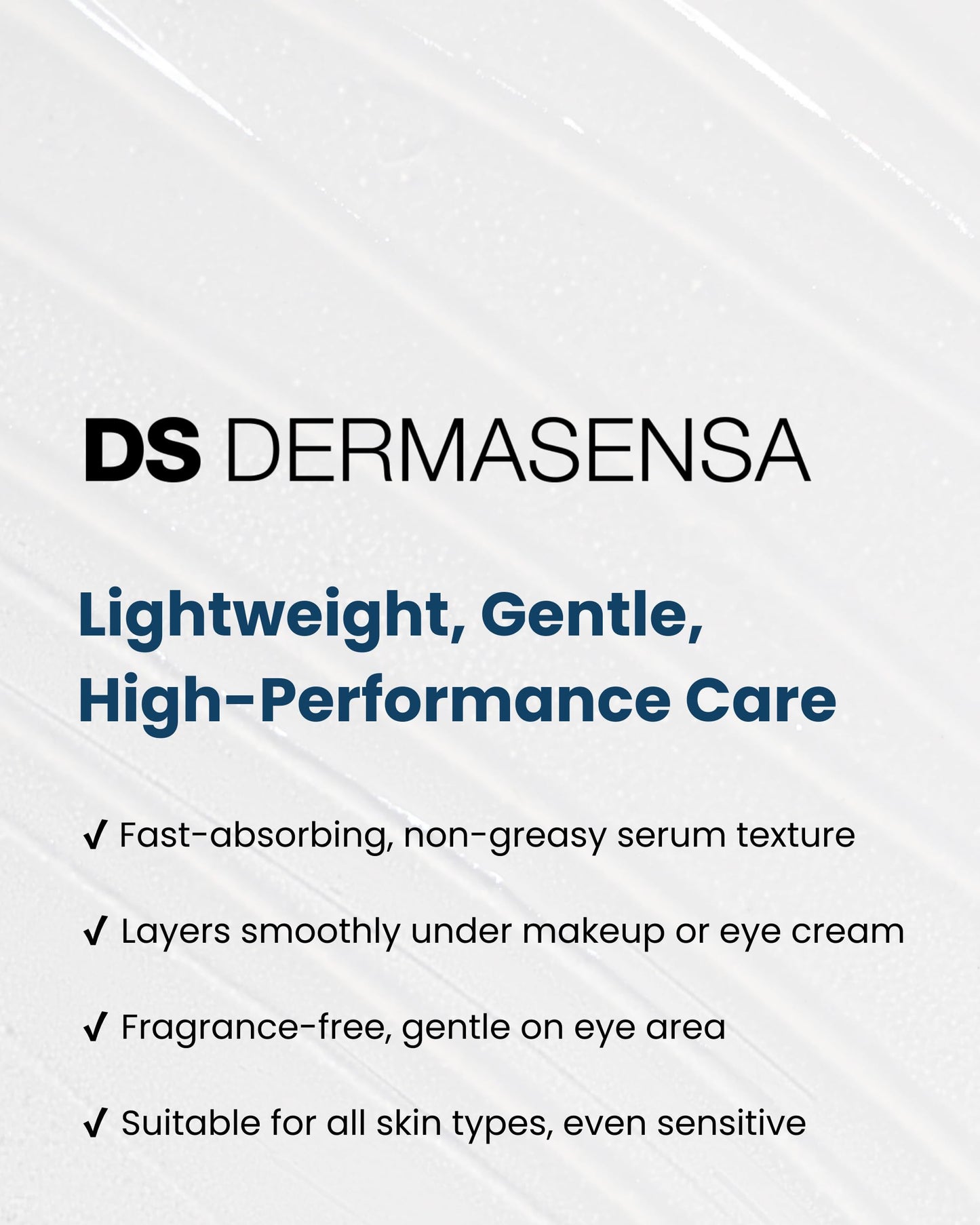 DS Dermasensa UP21 Eye Serum for Dark Circles & Puffiness | 42-Cap Jar