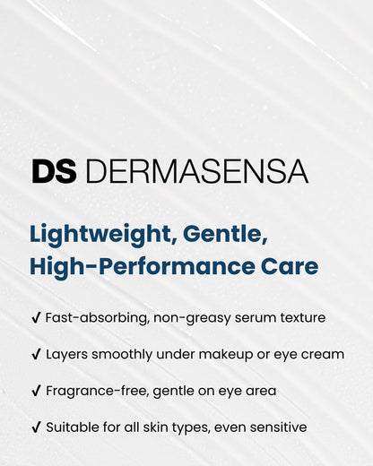 DS Dermasensa UP21 Eye Serum for Dark Circles & Puffiness | 42-Cap Jar