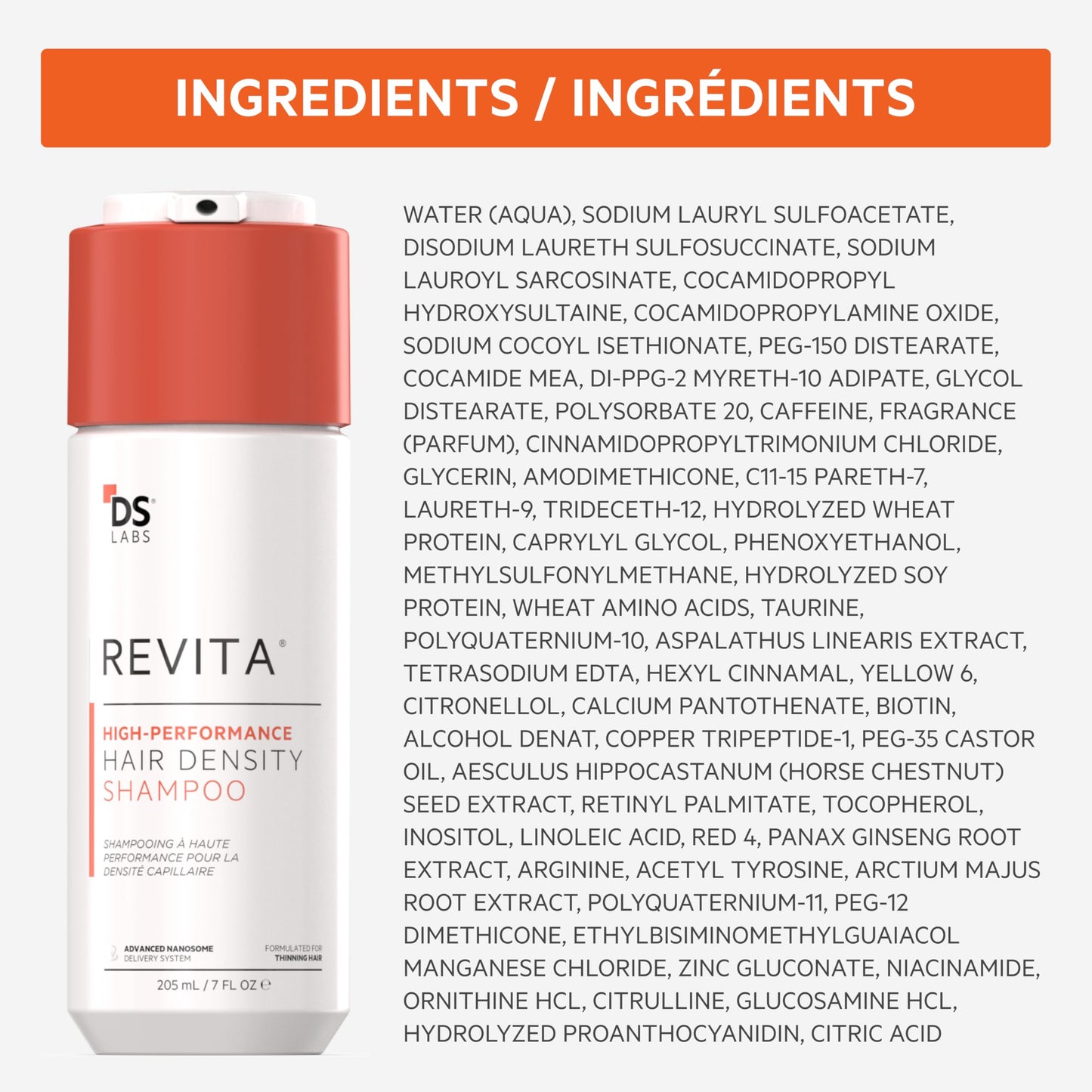 DS Laboratories Revita Shampoo & Revita Tablets Kit – Scalp First Cleanse & Daily Hair Support