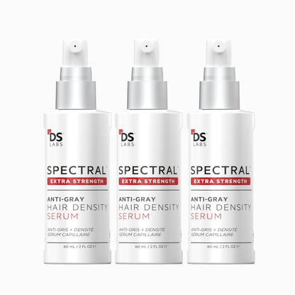 DS Labs Spectral Extra Strength Hair Density Serum 60mL – 3 Pack | Lightweight Leave-In for Fuller, Thicker-Looking Hair